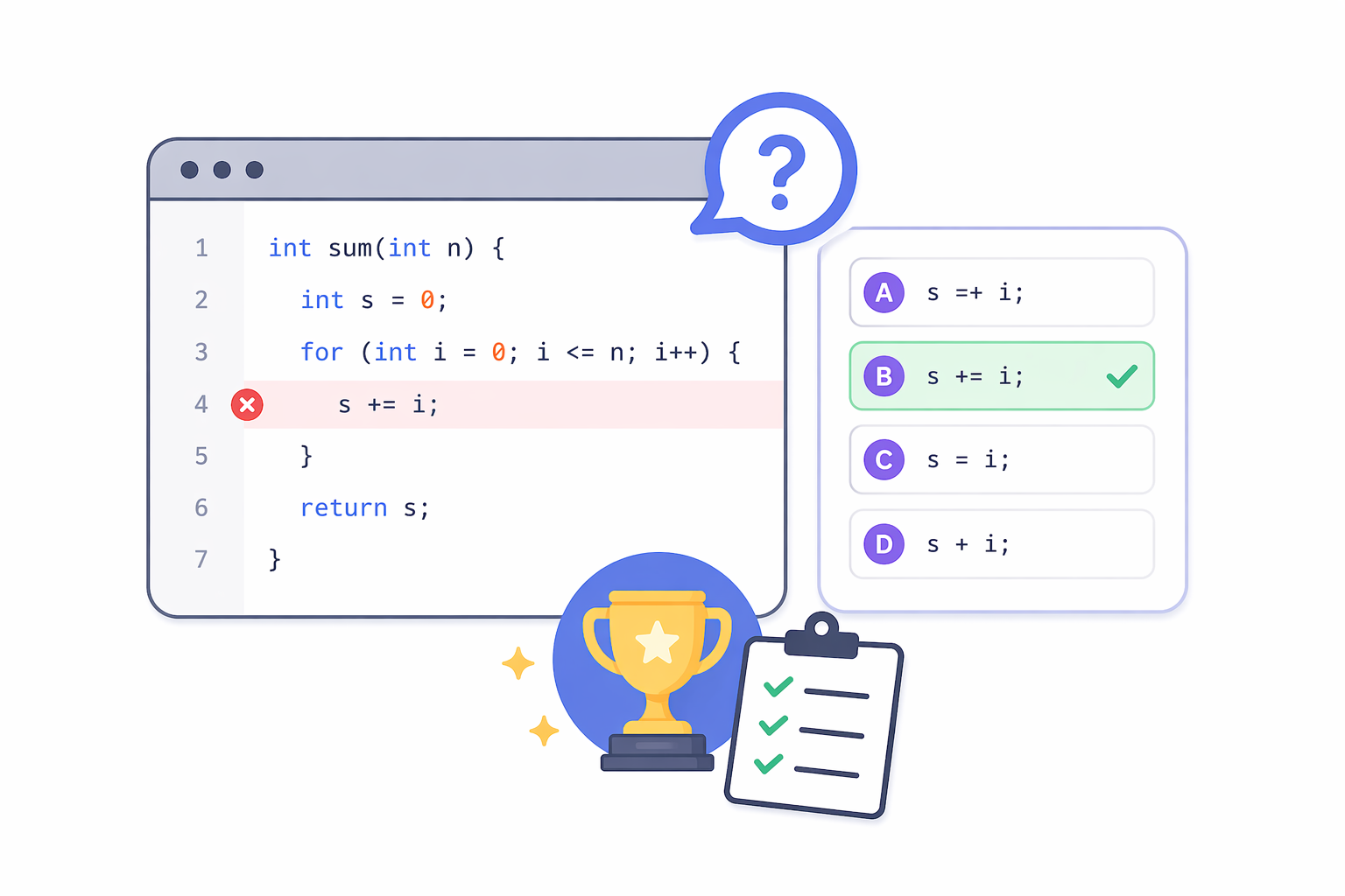 Quizzes and challenges